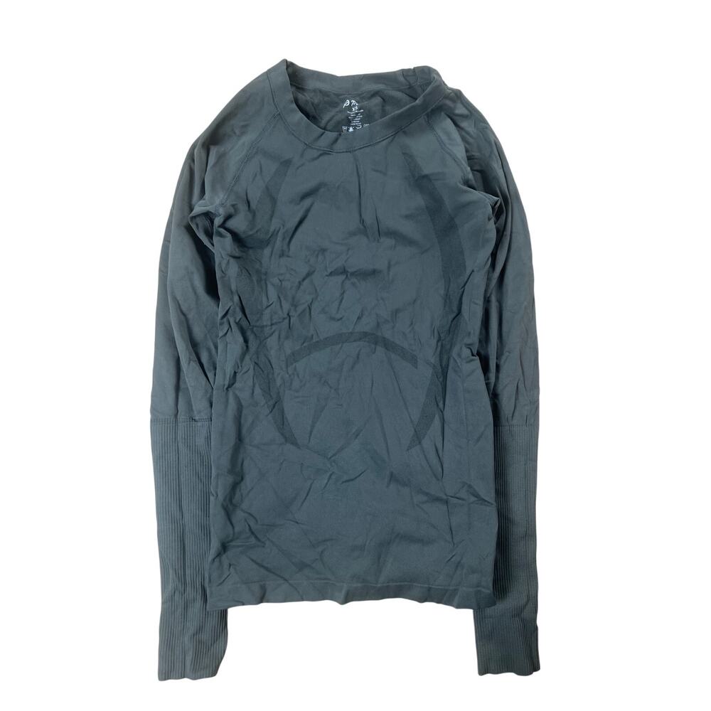 P’tula Reenergize Seamless Long Sleeve Top Athletic XS Gray Yoga Workout